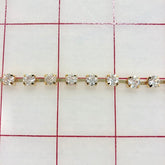 Rhinestone Banding - 24ss Cup Chain Crystal in Gold